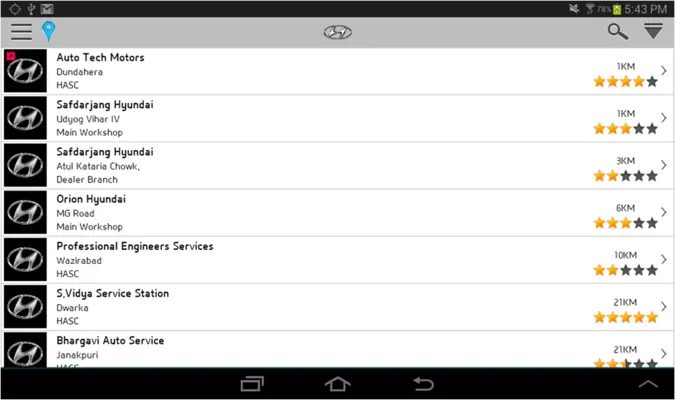 Hyundai Care android App screenshot 3